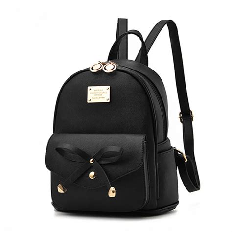 COOL WALKER Fashion Women Backpack For Girls New Backpacks Black Backpacks Female Small Girls ...