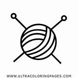 Knitting Needles Coloring Page  Ultra Pages sketch template