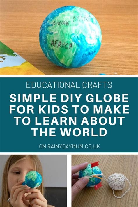 DIY Mini Globe Project for Kids to Make and Learn with