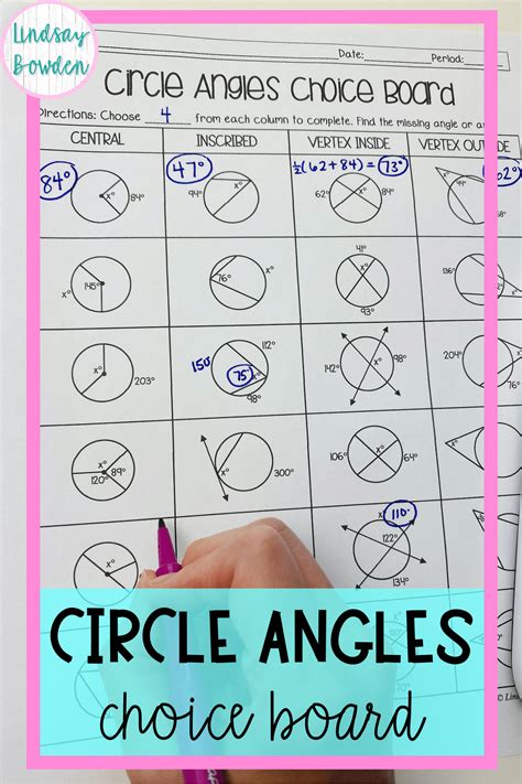 Inscribed Angle And Central Angle Worksheet - Printable Computer Tools