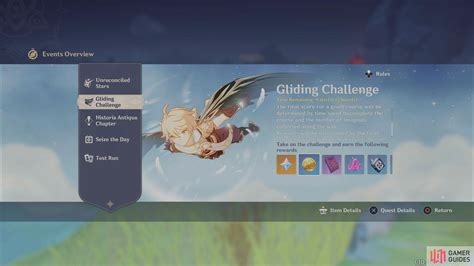 Overview - Gliding Challenge - Events | Genshin Impact | Gamer Guides®