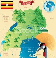 Cartoon Map Of Uganda Stock Clipart | Royalty-Free | FreeImages