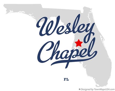 Map of Wesley Chapel, FL, Florida