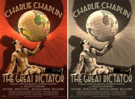 The Blot Says...: Charlie Chaplin’s The Great Dictator Movie Poster ...