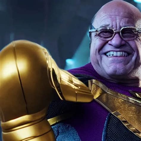 movie still of danny devito as thanos snapping | Stable Diffusion | OpenArt