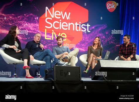 From left to right Lucie Green, Robin Ince, Andrew Steele, Helen ...