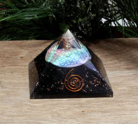 Orgonite Black Tourmaline Root Chakra Pyramid | Xklusive Magik