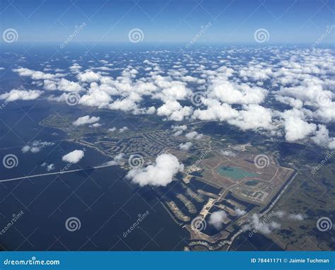 Lake Pontchartrain Coast Aerial Stock Image - Image of aerial, america ...