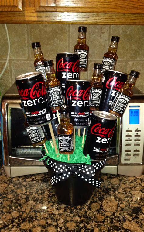 Jack and Coke Bouquet | Whiskey gifts, Whiskey gifts basket, Mens valentines day gifts