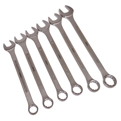 6pc Jumbo Metric Combination Spanner Set - Amtech