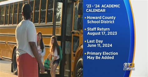 Howard County school officials reveal new schedule for upcoming school ...