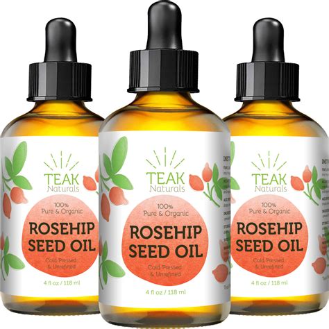 Organic Rosehip Seed Oil - 4 oz – Teak Naturals