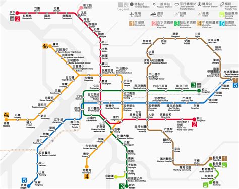 TRTS Route Map after Jul, 2015.svg in 2024 | Taipei, Taipei metro, Taiwan