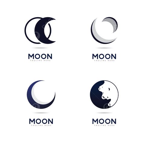 Moon Icon Clipart Transparent PNG Hd, Moon Logo Vector Icon Design ...