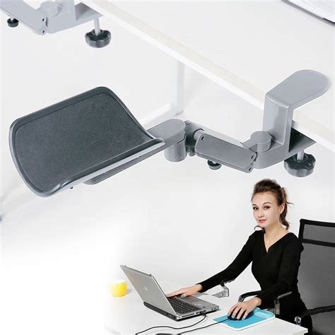 Buy FUZADEL Ergonomic Arm Rest Rotating Mouse Arm Rest Mouse Pad Clamp ...