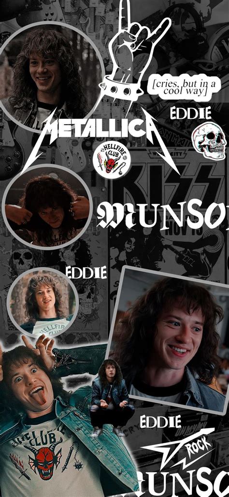 Made this Eddie Munson wallpaper with Photoshop. Hope you guys enjoy! Stranger Things Actors ...