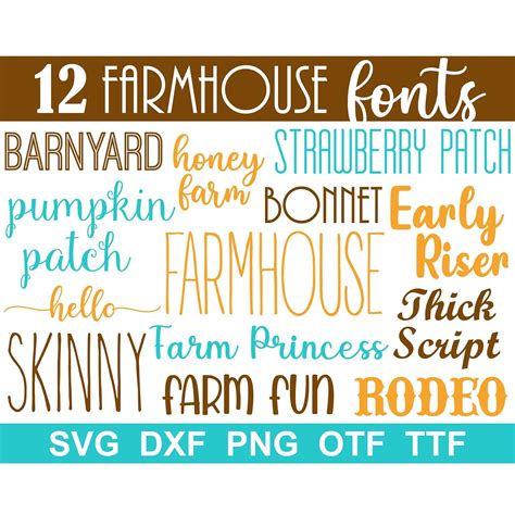 Drawing & Illustration Svg Instant Download! Farmhouse Font Otf and Ttf Digital etna.com.pe