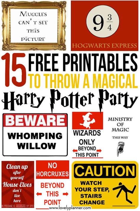 Harry Potter Party Printable