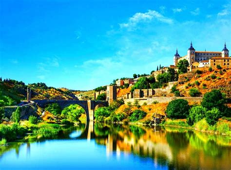 Castilla La Mancha, Castilla-La-Mancha, architecture, castle, lake, HD wallpaper | Peakpx