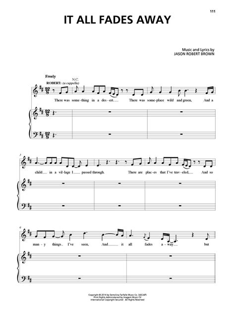 The Bridges Of Madison County Sheet Music by Jason Robert Brown (SKU: 00138578) - Stanton's ...