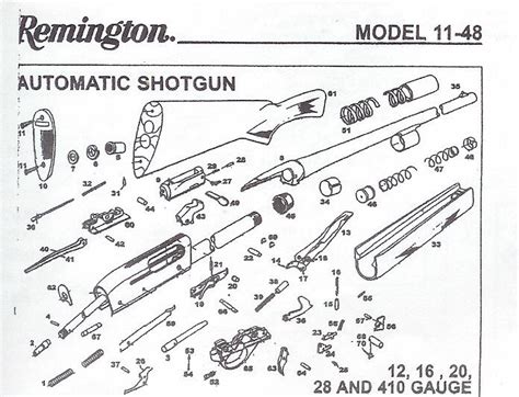 Remington 1100 Schematic Drawing