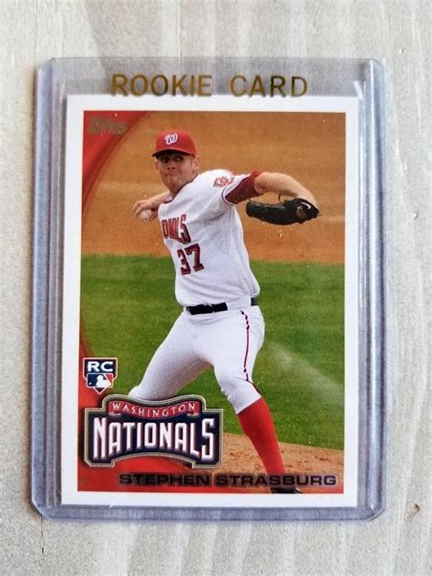 Stephen Strasburg Topps Rookie Card! TRUE Rookie - Washington Nationals Gift for Men, Fathers ...