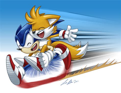 Sonic and Tails by SupaCrikeyDave on DeviantArt