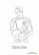 King Ben From Descendants  Coloring Pages For Kids sketch template