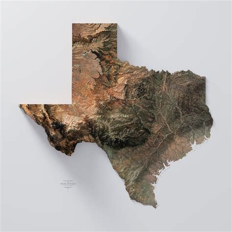 Map Of Texas Topography - Middle East Political Map