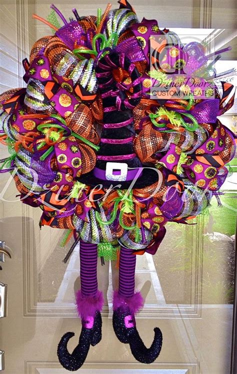 1000+ images about Halloween Wreaths on Pinterest | Halloween deco mesh, Fall wreaths and Witch hats