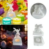 Household Tools 3D Easter Rabbit Silicone Moulds Casting Moulds Rabbits ...