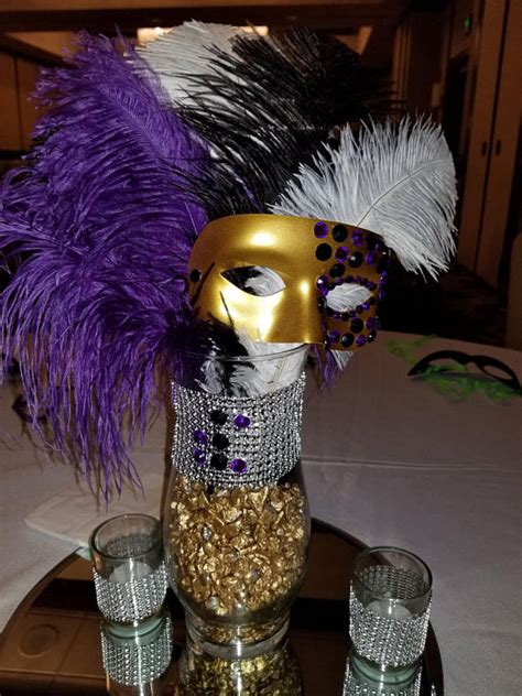 Masquerade Ball Centerpiece | Masquerade party decorations, Masquerade ...