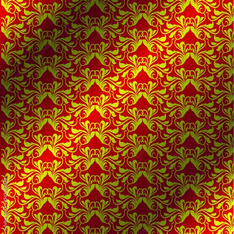 Royal vector textile on red background, luxury red royal wallpaper ...