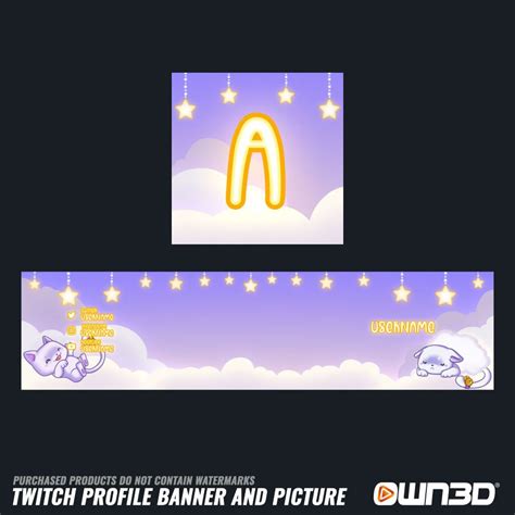 Kawaii Cats Twitch Profile Banner - OWN3D