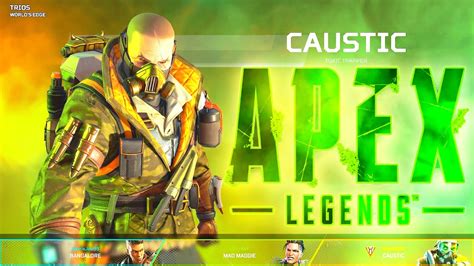 Apex Legends - CAUSTIC Gameplay Win (No commentary) - YouTube