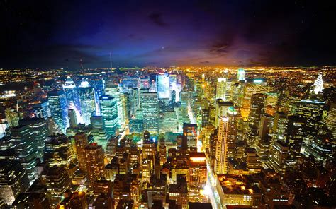 City buildings, city, colorful, night, cityscape HD wallpaper | Wallpaper Flare