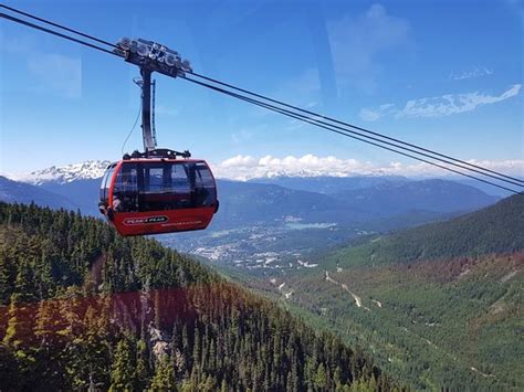 Very beautiful views of Whistler from the gondola - Review of Peak 2 ...