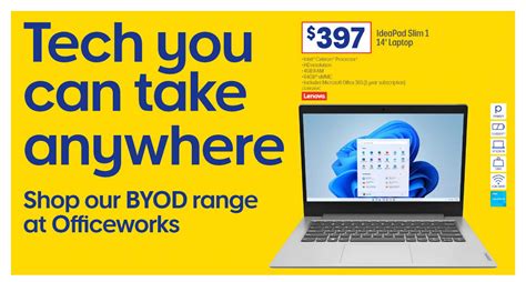 Lenovo IdeaPad Slim 1 14" Laptop Offer at Officeworks - 1Catalogue.com.au