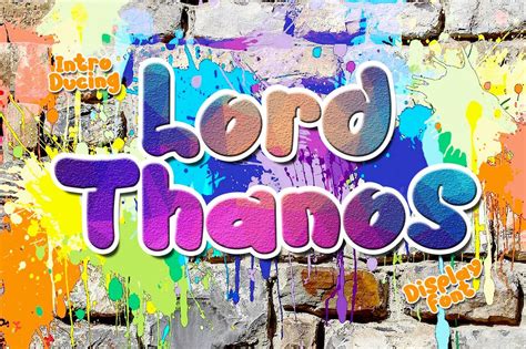 Lord Thanos Font Free & Premium Download