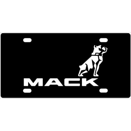 Mack Trucks Logo License Plate - Aluminum Novelty License Plate