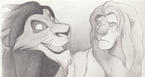 Scar and Simba by AKiHiK0 on DeviantArt