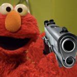 elmo with a gun Meme Generator - Imgflip