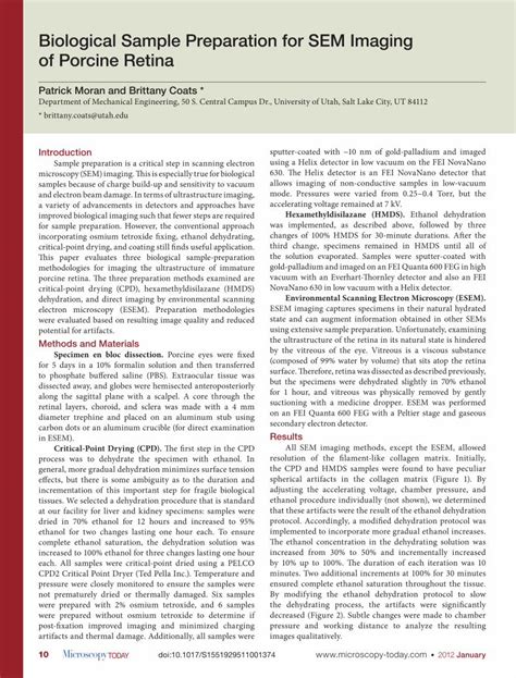 (PDF) Biological Sample Preparation for SEM Imaging of …pedtrauma.mech.utah.edu/files/2012/05 ...