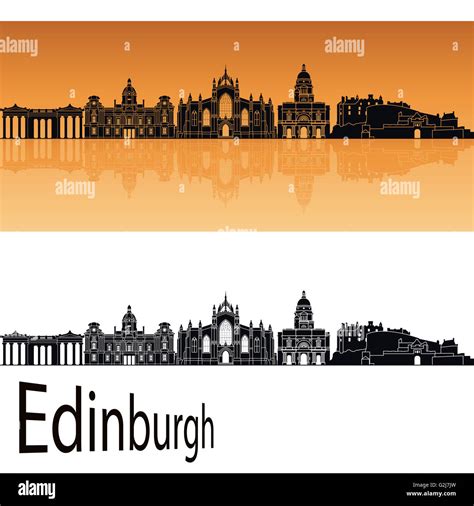 Edinburgh skyline silhouette hi-res stock photography and images - Alamy