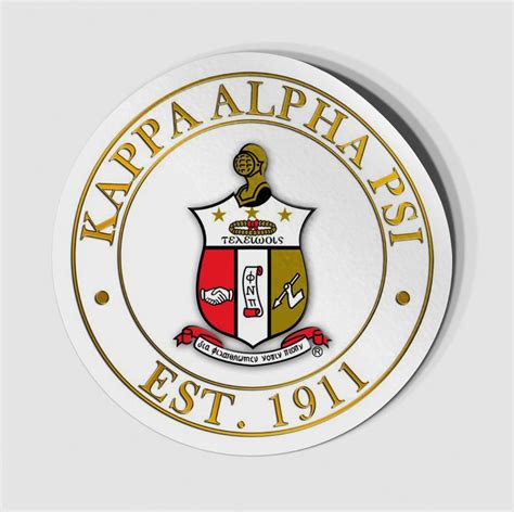 Kappa Alpha Psi Circle Crest - Shield Decal SALE $6.95. - Greek Gear®