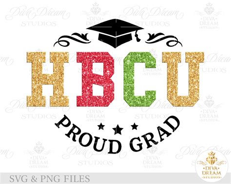 HBCU Proud Svg HBCU Svg Afro Graduation Svg Afro Graduate | Etsy