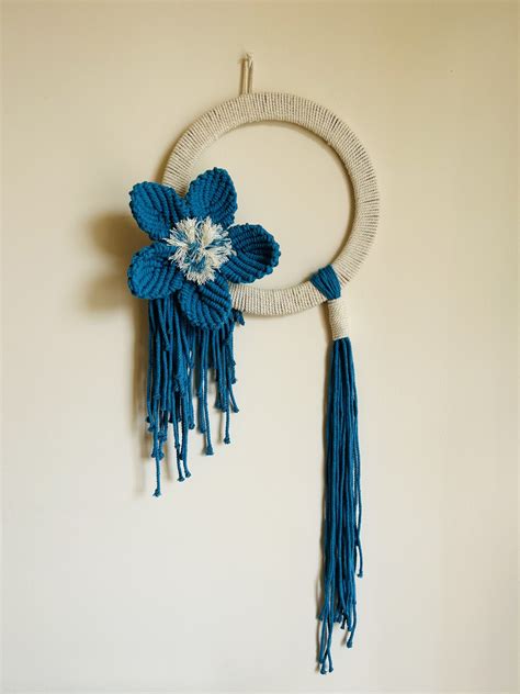 Macrame flower hanging - Scoop My Art