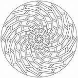 Spiral Mandala Coloring Pages Sketch Page sketch template
