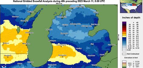 Snowstorm final totals: An area near Grand Rapids had a foot of snow ...