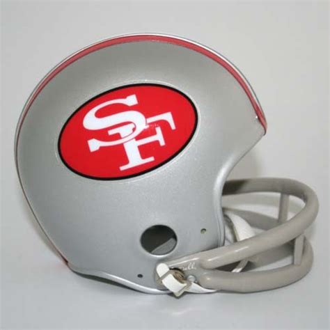 San Francisco 49ers NFL Riddell Replica Mini 2-Bar Throwback Football ...